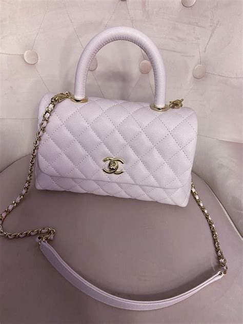 chanel lilac coco handle|chanel handbags.